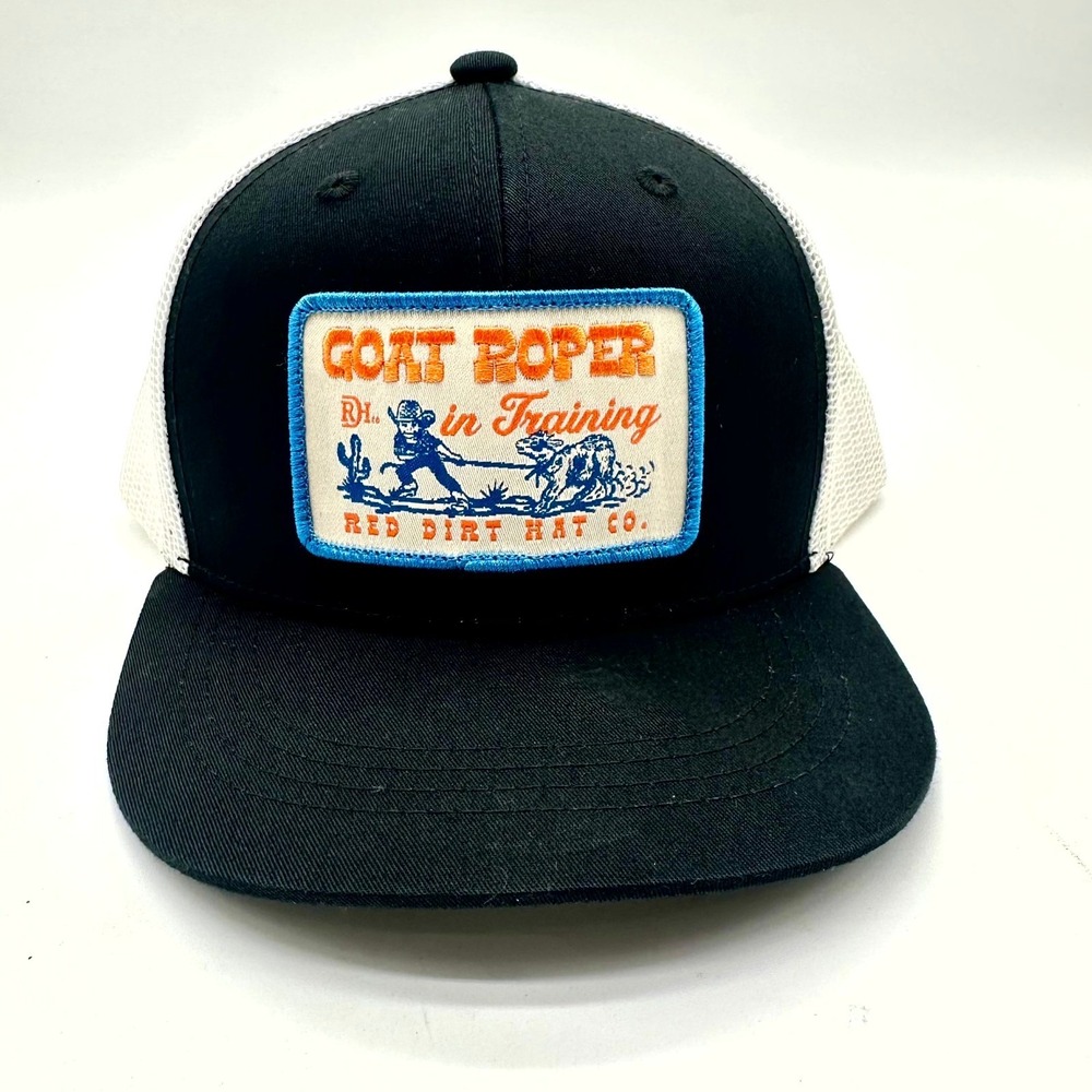 Red Dirt Hat Co Goat Roper in Training  Trucker Cap – Youth – Adjustable